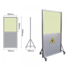 IN-1109 High Quality Three-panel Lead Screen for CT Room Dental Pet Hospital Radiation Protection 2mmpb Lead Shielding Screen