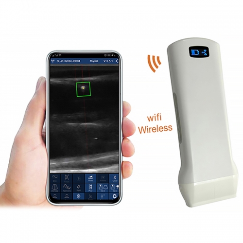 CProbe-6X Wireless 128 Elements 2 in 1 Dual Head Handheld Color Doppler Convex & Linear Ultrasound Machine Scanner