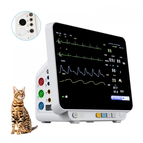 VM14Pro Veterinary Monitor for Pet Animals Veterinary Monitoring Devices for Vets Emergency Medical Monitoring