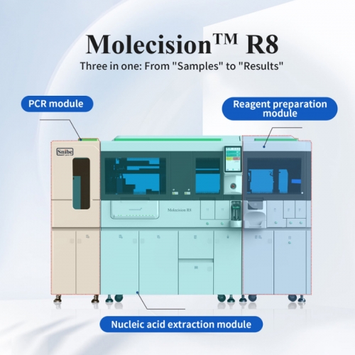 Molecision R8 Clinical Molecular Diagnostic Analyzer Fully Automatic PCR Testing System for Hospital Laboratory