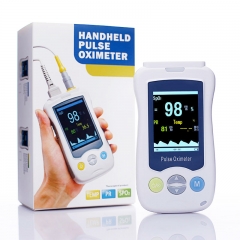 VM2 Handheld 2.4-inch TFT Screen Home Handheld Oximeter with Sensor Handheld Pulse Oximeter Multi-Parameter