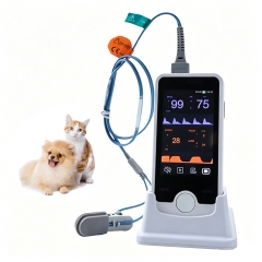 VE4 Portable Veterinary Blood Pressure Pulse Oximeter Monitor with Color TFT Touch Screen