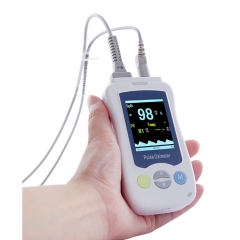 VM2 Handheld 2.4-inch TFT Screen Home Handheld Oximeter with Sensor Handheld Pulse Oximeter Multi-Parameter