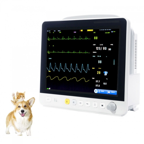 VM12 Veterinary Multiparameter Monitor Hospital Clinic Equipment Vet Pet Medical Instrument