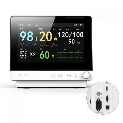 VP12 Medical Device Multiparameter Monitor Design Animal Vital Signs Monitoring Equipment Clinic Veterinary Patient Monitor