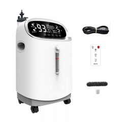 V-Y501W Home Use Vet Oxygen Concentrator Mini 5L HD LCD Touch Screen Adjustable 30%-90% Concentration 18M Infrared Remote
