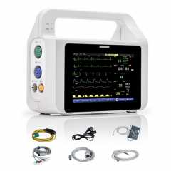 VE5 Veterinary Portable Vital Signs Monitor Pulse Oximeter SPO2 Saturation NIBP TEMP Handheld VET Monitor for Cats Dogs Pets