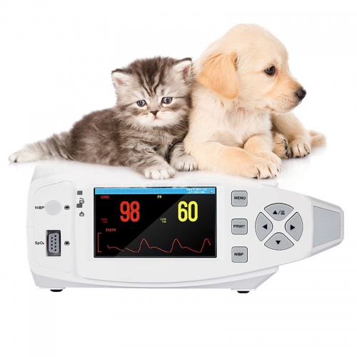 VM5 Veterinary Multi Parameter Etco2 Handheld Pet Care Anaesthesia Vital Sign Animal Blood Pressure Vet Monitors