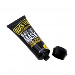 75ml Black Cosmetic Lotion Tube With Special Flip Top Cap