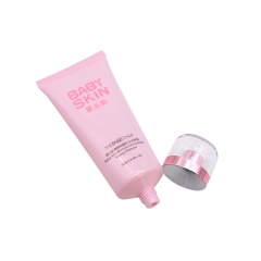 100ml Pink Plastic Squeeze Tube With Acrylic Clear Lid