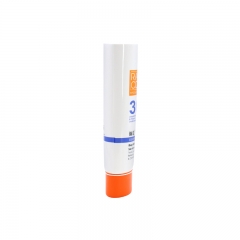 White HDPE Sunscreen Tubes / Plastic Squeeze Tubes For Cosmetic Packaging