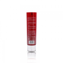 Luxurious 100ml Red Cosmetic Lotion Tube With Silver Cap