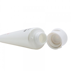 Round Fat Plastic Cosmetic Squeeze Cream Tubes 100g With Flip Top Cap