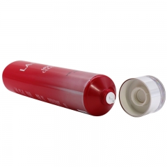 Luxurious 100ml Red Cosmetic Lotion Tube With Silver Cap