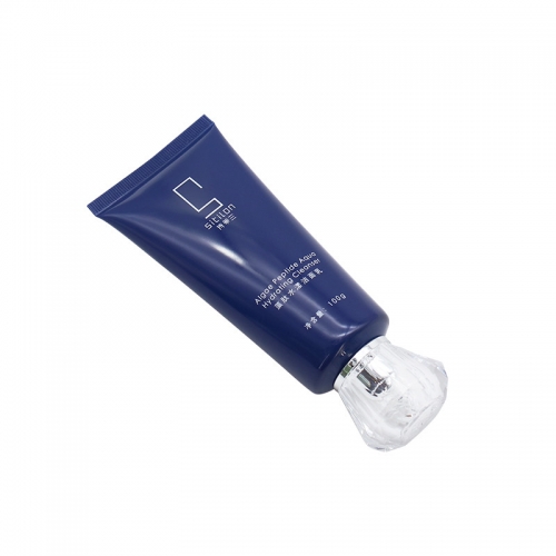 100ml Skin Care Plastic Sofe Cosmetic Tube Packaging With Diamond Lid