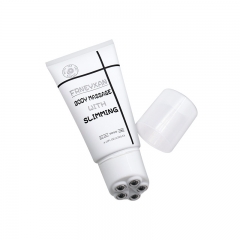 White Plastic 100ml Empty Cosmetic Tubes With 5 Steel Roller Ball