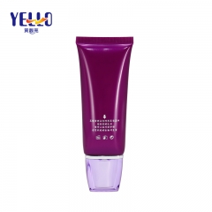 Purple Plastic Squeeze Cosmetic Tube 30ml With Nozzle