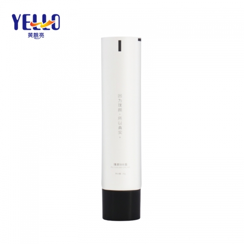 White Cosmetic Tube Packaging With Customized Logo / 30g BB Cream Tube