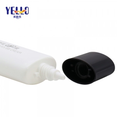 White Cosmetic Tube Packaging With Customized Logo / 30g BB Cream Tube