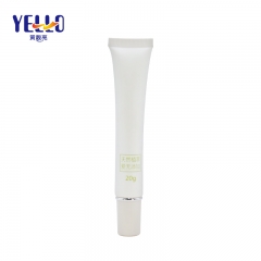 OEM White Plastic Squeeze Cosmetic Cream Long Nozzle Tube