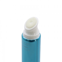 120g Laminated Squeeze Empty Facial Cleanser Tube With Brush Head