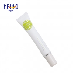 OEM White Plastic Squeeze Cosmetic Cream Long Nozzle Tube