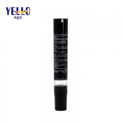 Custom Skincare Packaging Black Squeeze Plastic Tube With Needle Nozzle