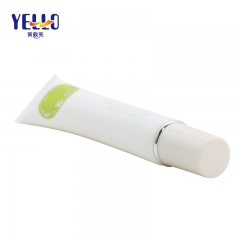 OEM White Plastic Squeeze Cosmetic Cream Long Nozzle Tube