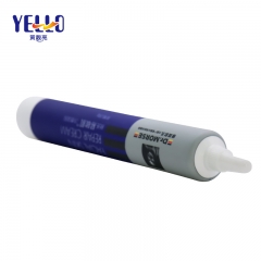 PE Plastic Facial Skin Repair Cream Tube With Needle Horn Cap