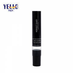 Custom Skincare Packaging Black Squeeze Plastic Tube With Needle Nozzle