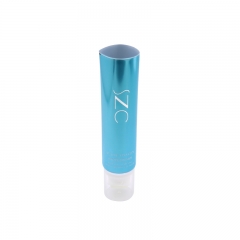 120g Laminated Squeeze Empty Facial Cleanser Tube With Brush Head