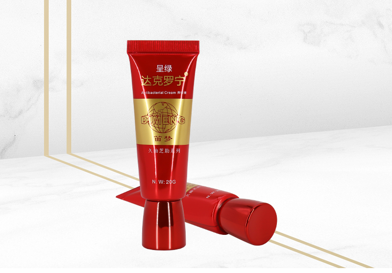 Red Color Customized Cream Tubes Skin Care Packaging 20g