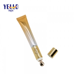 Wholesale Skincare Packaging Gold Electric Laminated Tube 15ml For Eye Massage