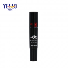 Cosmetic Packaging 15ml 0.5 oz Black Skincare Cream Tube With Nozzle
