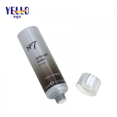 Empty LDPE 10ml Cosmetic Lotion Squeeze Tubes With Silver Cap