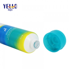 120g Custom Skincare Packaging Blue PE Plastic Lotion Tube