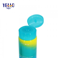 120g Custom Skincare Packaging Blue PE Plastic Lotion Tube