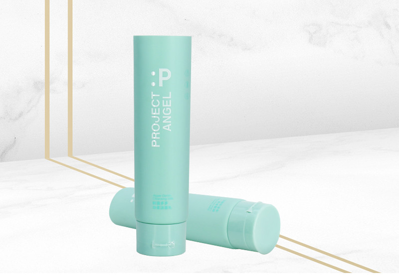 100g Matte Green Plastic PE Squeeze Tube For Face Wash