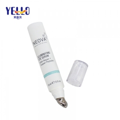 White 15g Squeeze Tubes For Eye Cream, Massage Soft Cosmetic Tube With Applicator
