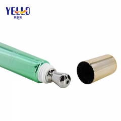 10ml Green Shinny Laminated Massage Tube With Metal Applicator