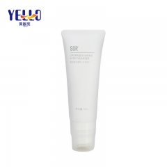 White 100ml Facial Cleanser Plastic Tube With Massage Brush