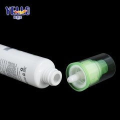 Pump Cosmetic Tubes Green Color Airless Tube 40g Customization