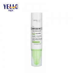 Pump Cosmetic Tubes Green Color Airless Tube 40g Customization
