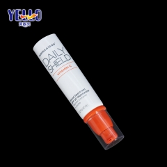 Beauty Packaging Plastic Orange Airless Pump Tube For Essence