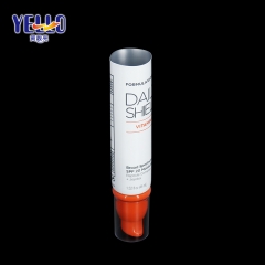 Beauty Packaging Plastic Orange Airless Pump Tube For Essence