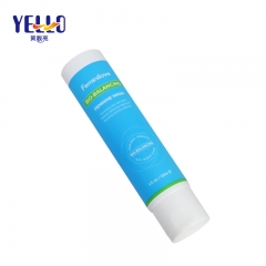120ml White And Blue Cosmetic Soft Cream Tube With Flip Top Cap