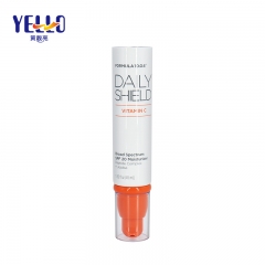 Beauty Packaging Plastic Orange Airless Pump Tube For Essence