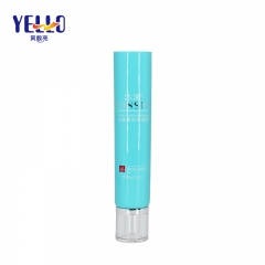 30g 1 oz Refillable Nozzle Blue Eye Cream Squeeze Tubes With Acrylic Cap