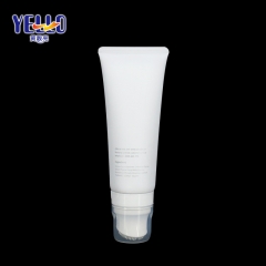 100ml Plastic Soft Squeeze White Matte Cosmetic Lotion Tube With Brush