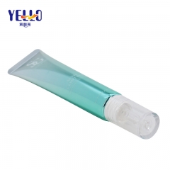Gradient Blue 15ml 20ml Plastic Aluminum Small Lotion Tube With Clear Nozzle